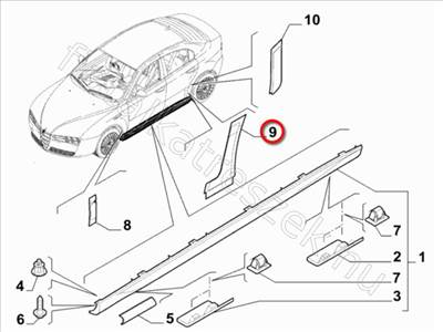 B. h. sárvédő fólia 159 - 159 - 50507798, 50502568 -  - FIAT eredeti Eredeti új 50507798