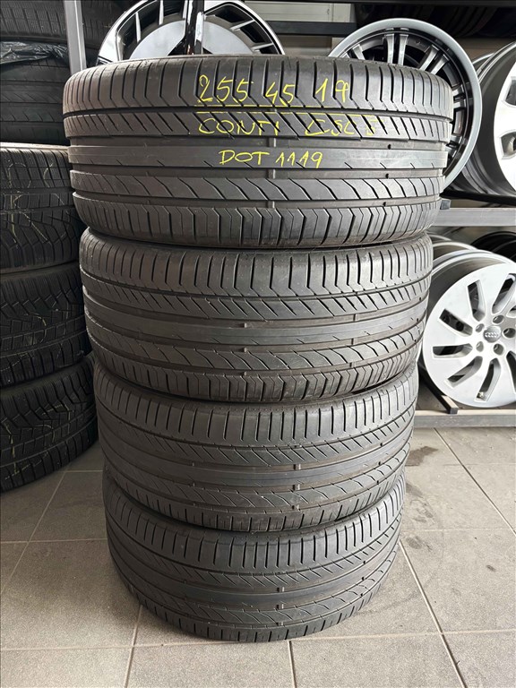 255/45 r19 Continental nyárigumi 4db 255/45r19 garnitúra 5. kép