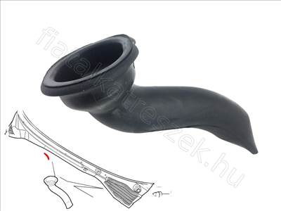 Vízlevezető cső - GRANDE, MITO, DOBLO, PUNTO, LINEA, 500L - 51810013, 51960010 -  - FIAT eredeti Eredeti új 51810013