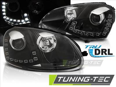 VW GOLF 5 10.03-09 LED DRL BLACK Tuning-Tec Fényszóró