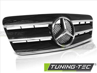 MERCEDES CLK W208 96-02 CL STYLE BLACK CHROME Tuning-Tec Hűtőrács