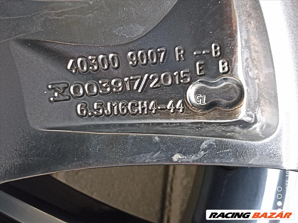 4x100 16" Renault 'Bangka' (Clio/Zoe) használt alufelni garnitúra 7. kép