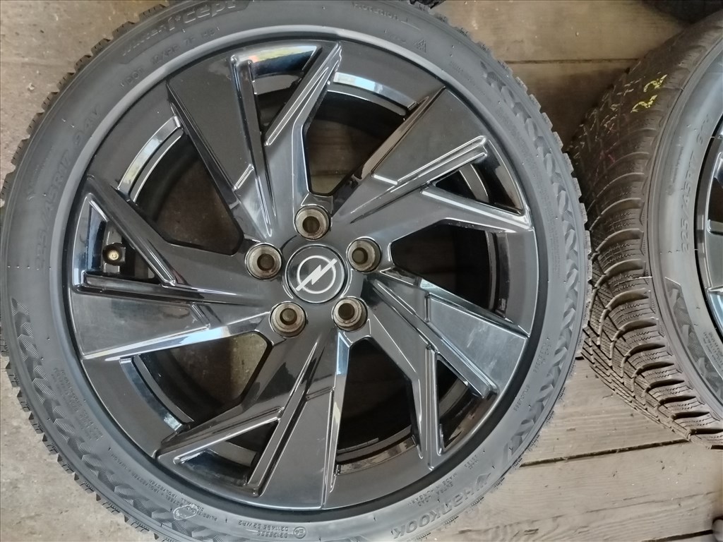Opel Astra L 5x108 17" (gyári felni) alufelni, 225/45 új Hankook téli gumi 2. kép