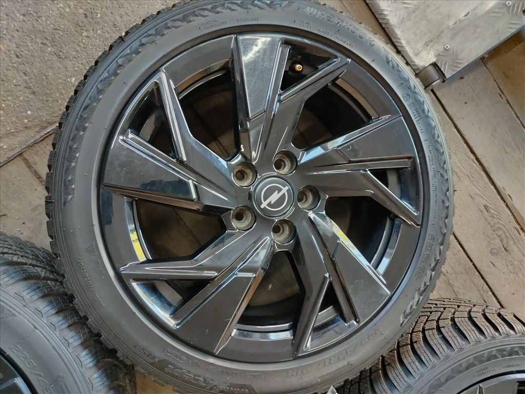 Opel Astra L 5x108 17" (gyári felni) alufelni, 225/45 új Hankook téli gumi 5. kép