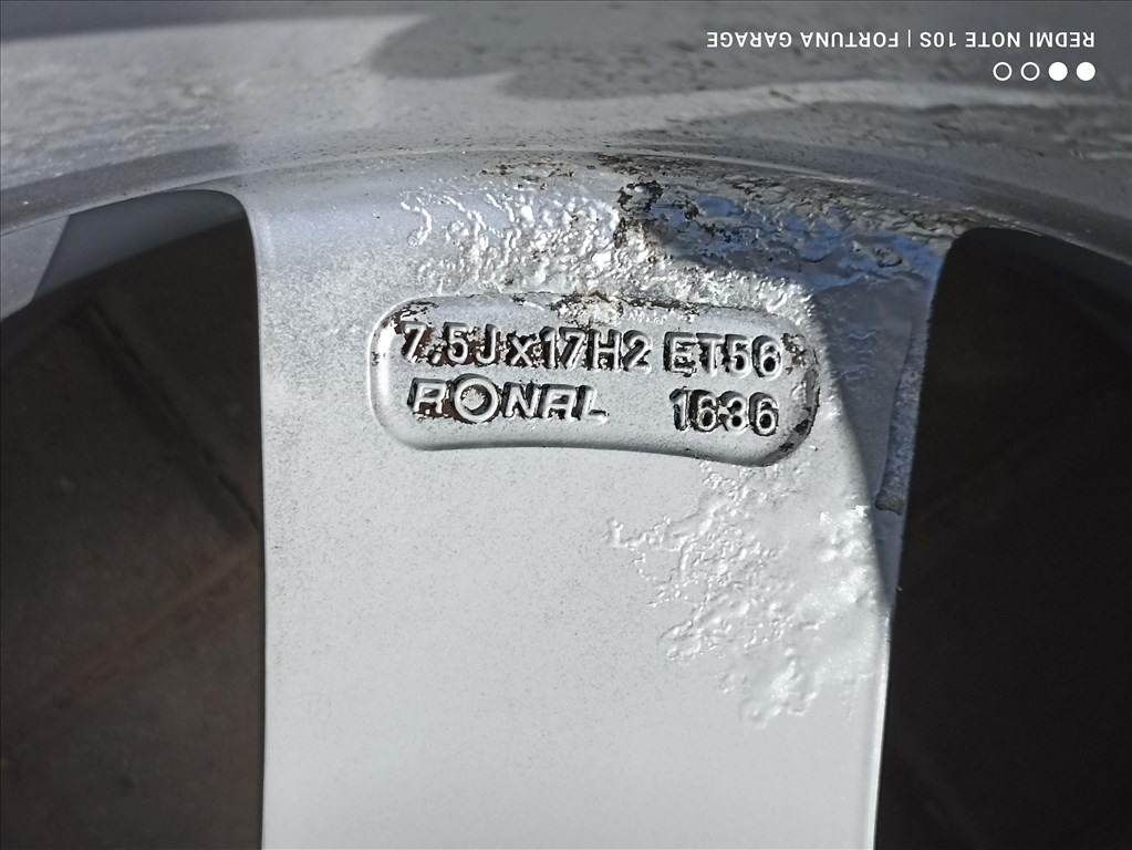 5x112 17" Audi  (8P0) használt alufelni garnitúra 7. kép