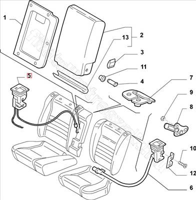 Feszítő görgő konzol csavar M10 x 25 - 156, BRAVO, DUCATO, LYBRA, GT - 14307424, 60814067 -  - FIAT eredeti Eredeti új 14307424