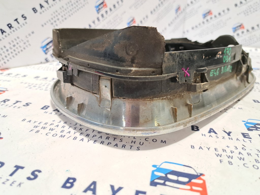 BMW E46 facelift sedan touring króm vese hûtõrács grill - fülhiányos 3. kép