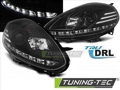 FIAT PUNTO EVO 10.09-12 BLACK DRL LED Tuning-Tec Fényszóró