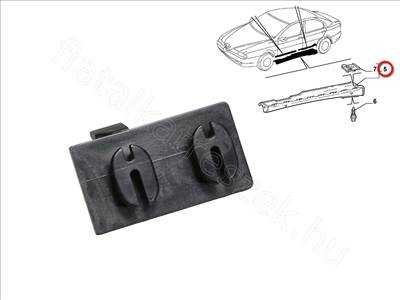 Spoiler rögzítő patent bal 166 - 166, 156 - 60621555, 60613413 -  - FIAT eredeti Eredeti új 60621555