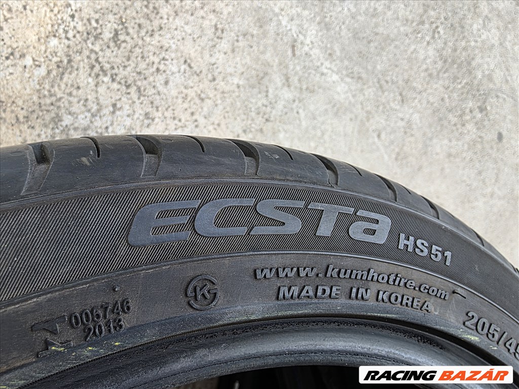 205/45R17 Kumho gumi 2db teljesen újszerű állapotban eladó! 5. kép