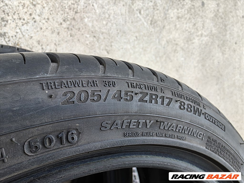 205/45R17 Kumho gumi 2db teljesen újszerű állapotban eladó! 6. kép