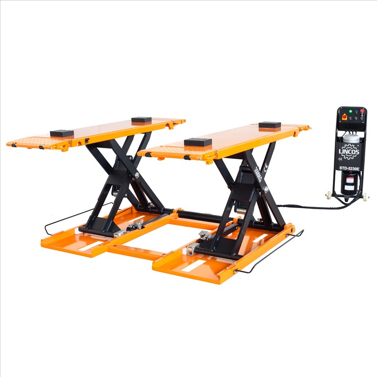 Lincos Mobil ollós emelő 3.5t, elektromos zárkioldással és mobil készlettel - STD-5230E 230V 1. kép