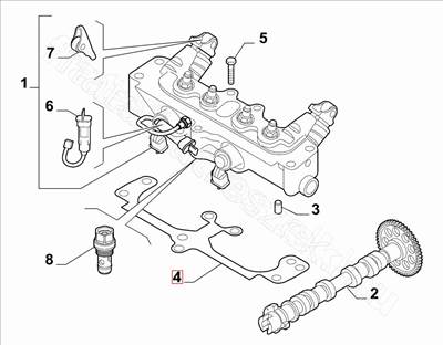 MultiAir tömítés 0.9 BZ - MITO, 500, PUNTO, PANDA, YPSILON, 500L - 55229636 -  - FIAT eredeti Eredeti új 55229636