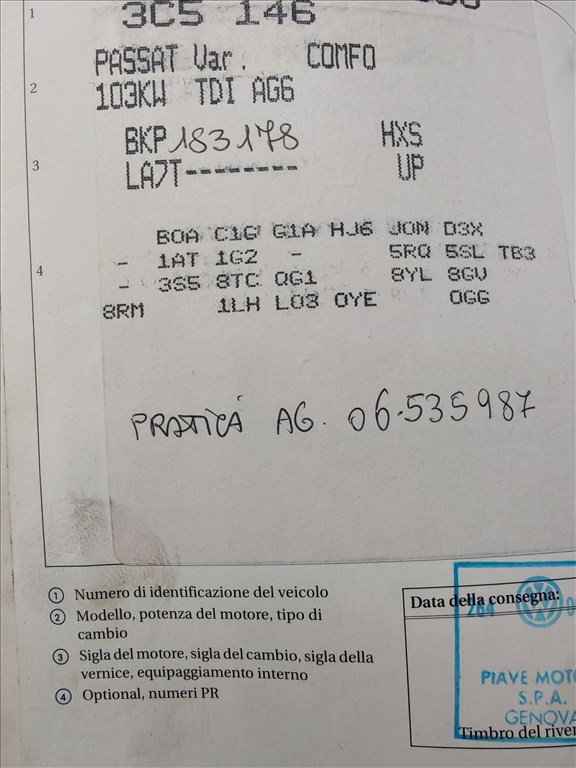 Volkswagen Passat B6 Variant 2.0 TDI DSG váltó, HXS kóddal, 254413km-el eladó hxsb6 vw20tdibkp 10. kép