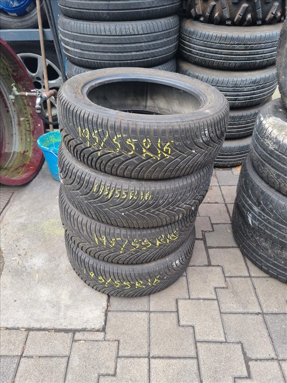  195/5516" újszerű Kleber Krisalp HP3 téli gumi 4db  1. kép