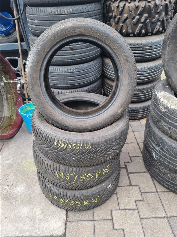  195/5516" újszerű Kleber Krisalp HP3 téli gumi 4db  2. kép