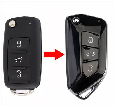 Skoda bicskakulcs átalakító 3 gombos