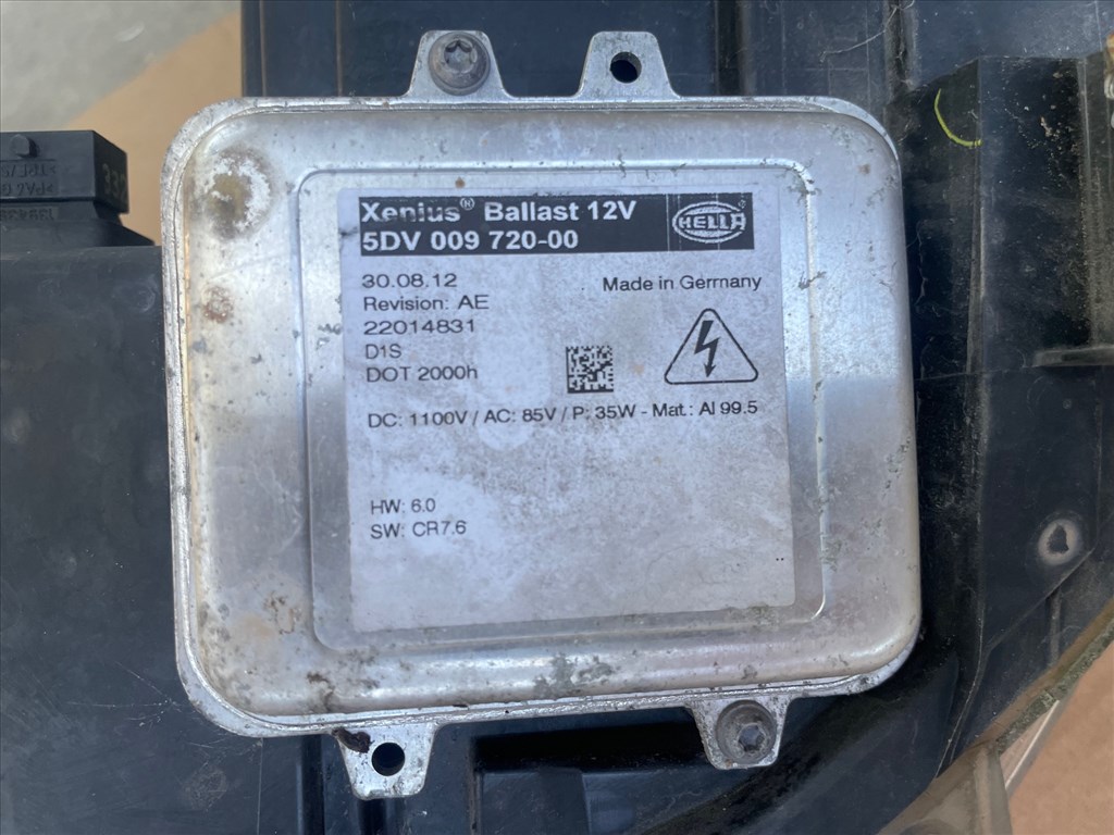 Opel Astra J  HÁTSÓ LÁMPA jobb bal sötétített, Bi-XENON Fényszóró , XENON trafó , KÖDLÁMPA , INDEX 9. kép