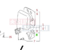 Suzuki WagonR+ Japán tükör burkolat bal gyári 84749-75F10-5PK 1. kép