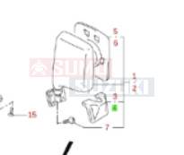Suzuki WagonR+ Japán tükör burkolat bal gyári 84749-75F10-5PK