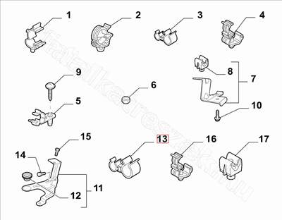 Bilincs       - BRAVO, TIPO, BRAVA, 159, DELTA, BRERA - 82465653 -  - FIAT eredeti Eredeti új 82465653