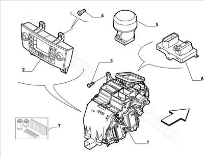 Fűtéskapcsoló Stilo - STILO - 735319257, 735416077 -  - FIAT eredeti Eredeti új 735319257