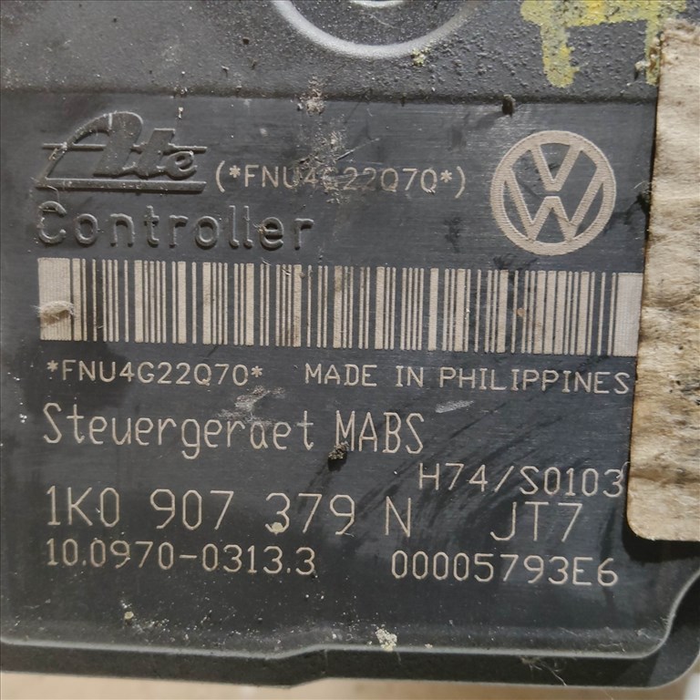 Audi A3, Seat Altea 5P, Seat Leon, Toledo,Skoda Octavia II., Volkswagen Caddy, Golf V., Jetta Abs 10.0207-0034.4 , 1K0614117F 1k0907379n 7. kép