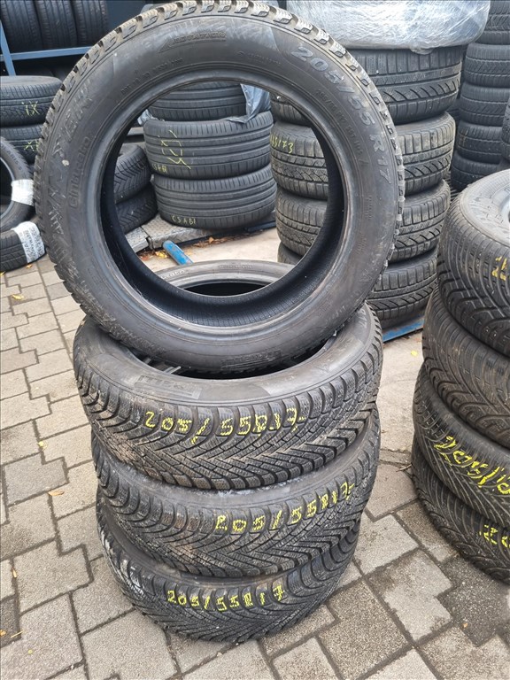  205/5517" újszerű Pirelli Winter Cinturato téli gumi 4db  2. kép