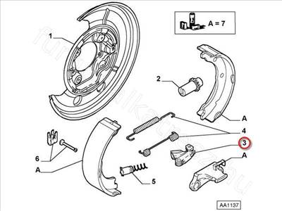 Fékkulcs - JUMPER, DUCATO - 77362111, OR77362111 -  - FIAT eredeti Eredeti új 77362111