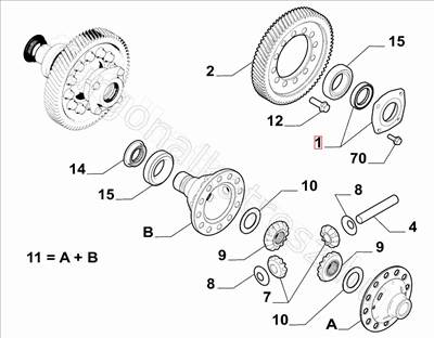 Féltengely szimering házas               - JUMPY, SCUDO, EXPERT, JUMPER, DISPATCH, DUCATO - 9822498280, 300934 -  - FIAT eredeti Eredeti új 9822498280