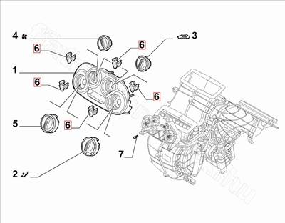Bilincs - 500, 500C, YPSILON - 51827544, 71753368 -  - FIAT eredeti Eredeti új 51827544