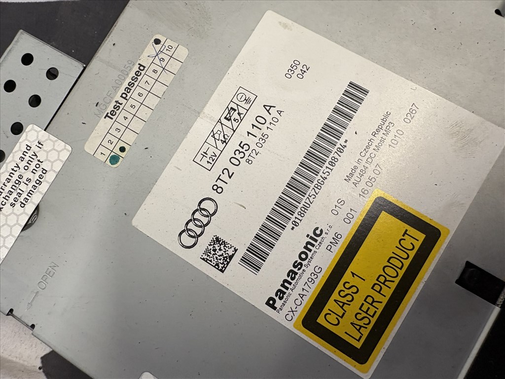Audi cd changer , cd lejátszó  8t2035110a 2. kép