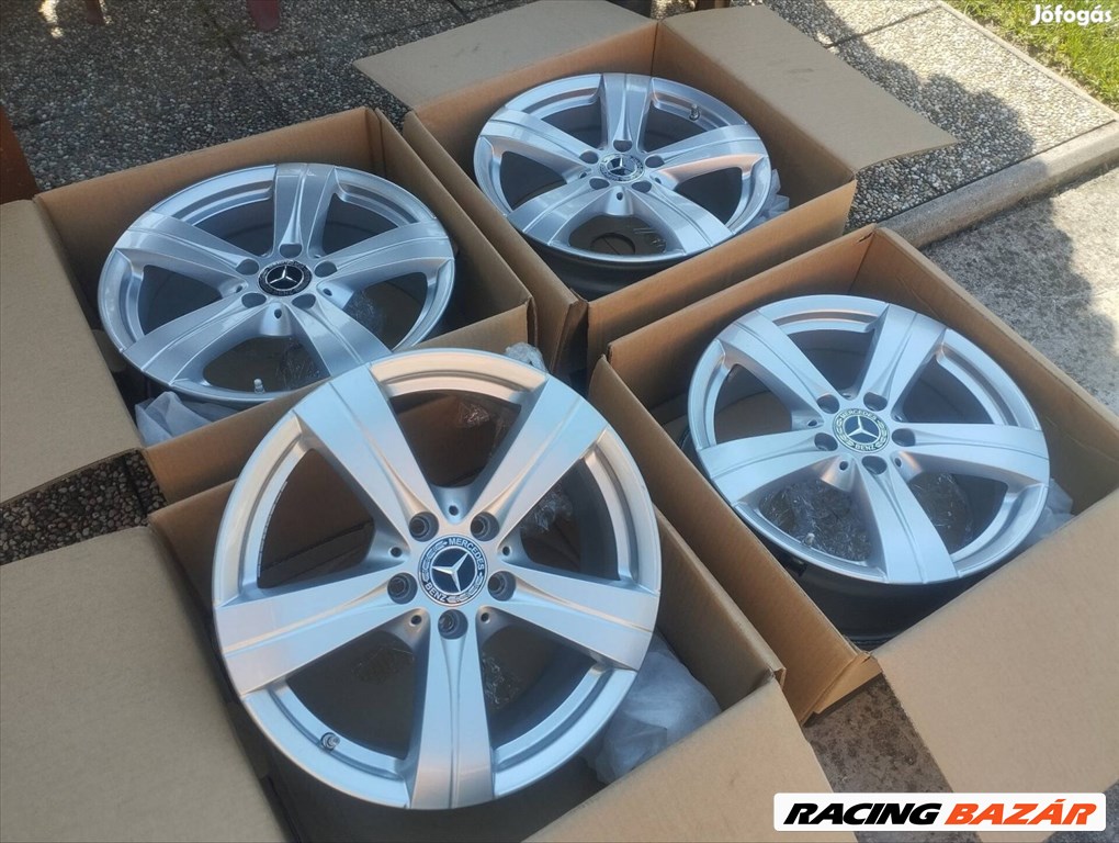 5x112 17 Mercedes gyári alufelni r17 " W206 C E A B Cla Tpms 4. kép
