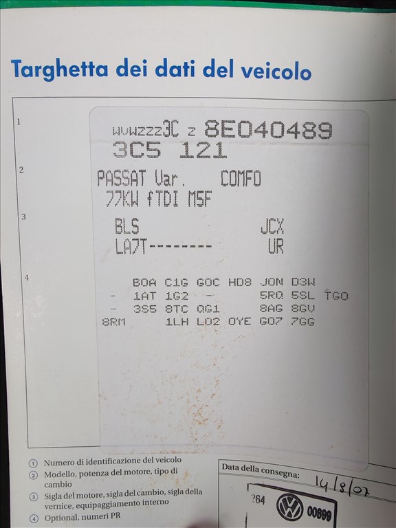 Volkswagen Passat B6 1.9Tdi(BLS)bontott alkatrészei, LA7T színben eladók 5. kép