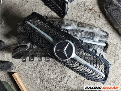 R0302 A1778880200 Mercedes w177 A Class Új Rács Hűtőrács Szürke-Króm betétes Fekete Gyémánt