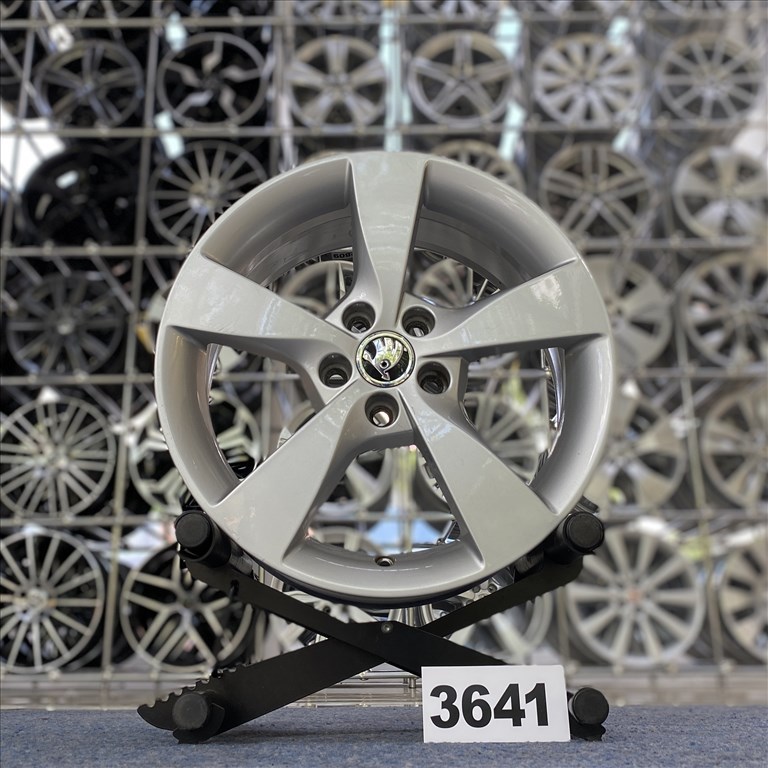 (3641) Skoda 16 gyári alufelni felni, 5x100, Rapid 1. kép