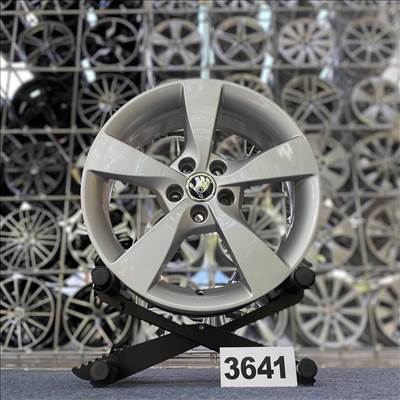 (3641) Skoda 16 gyári alufelni felni, 5x100, Rapid