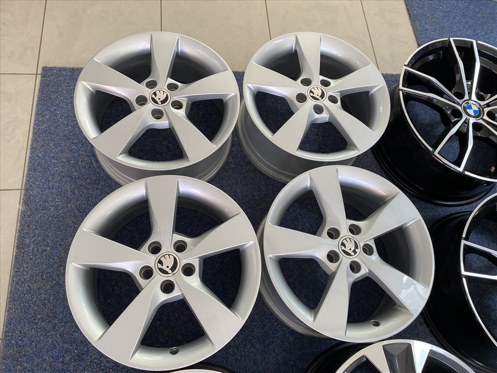 (3641) Skoda 16 gyári alufelni felni, 5x100, Rapid 3. kép
