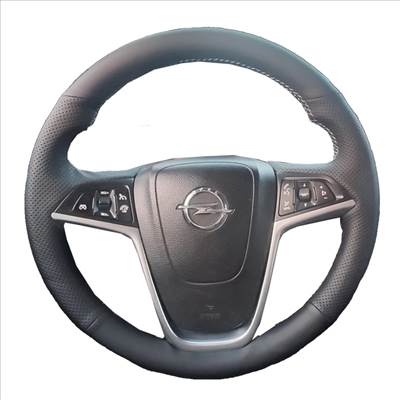 Opel Mokka bőr kormányvédő – méretpontos, varrható kivitel fekete