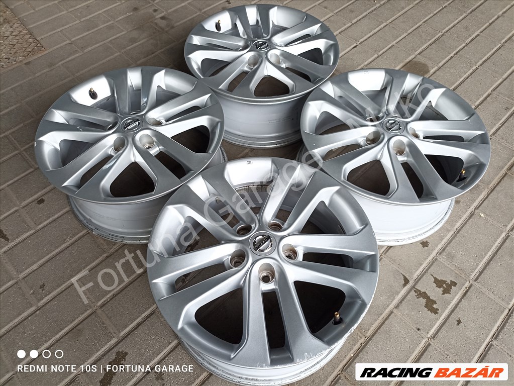 5x114,3 17" Nissan használt alufelni garnitúra (7) 2. kép