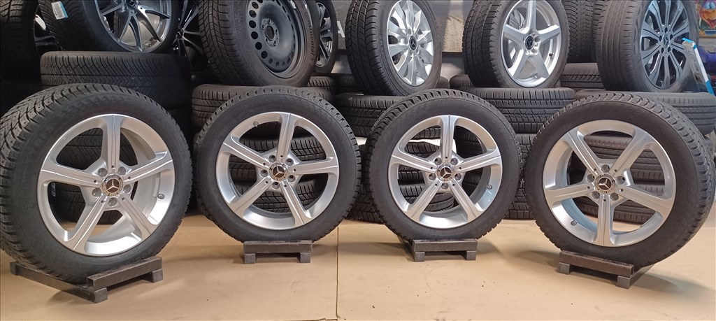 Mercedes W177 A B CLA 5x112 6,5x17 205/55 R17 téli gumikkal 4db 6. kép