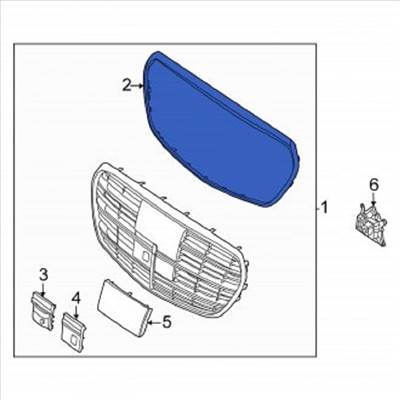 Mercedes S-osztály W223 Fedél a22388402009040