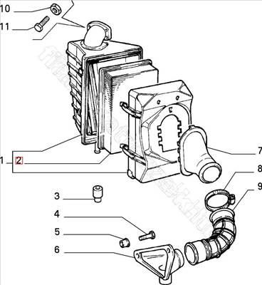 Levegőszűrő 2.0 BZ - CROMA, KAPPA, THEMA - 71736136, 5984020 -  - FIAT eredeti Eredeti új 71736136