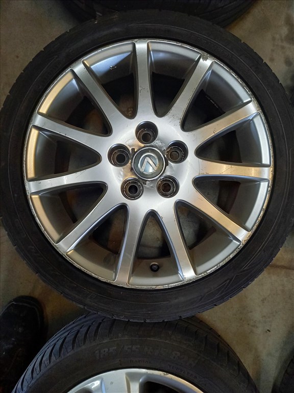  Lexus 5x114.3-as 7x17" használt (gyári felni) alufelni, rajta 215/45 használt Falken nyári gumi mxx 3. kép