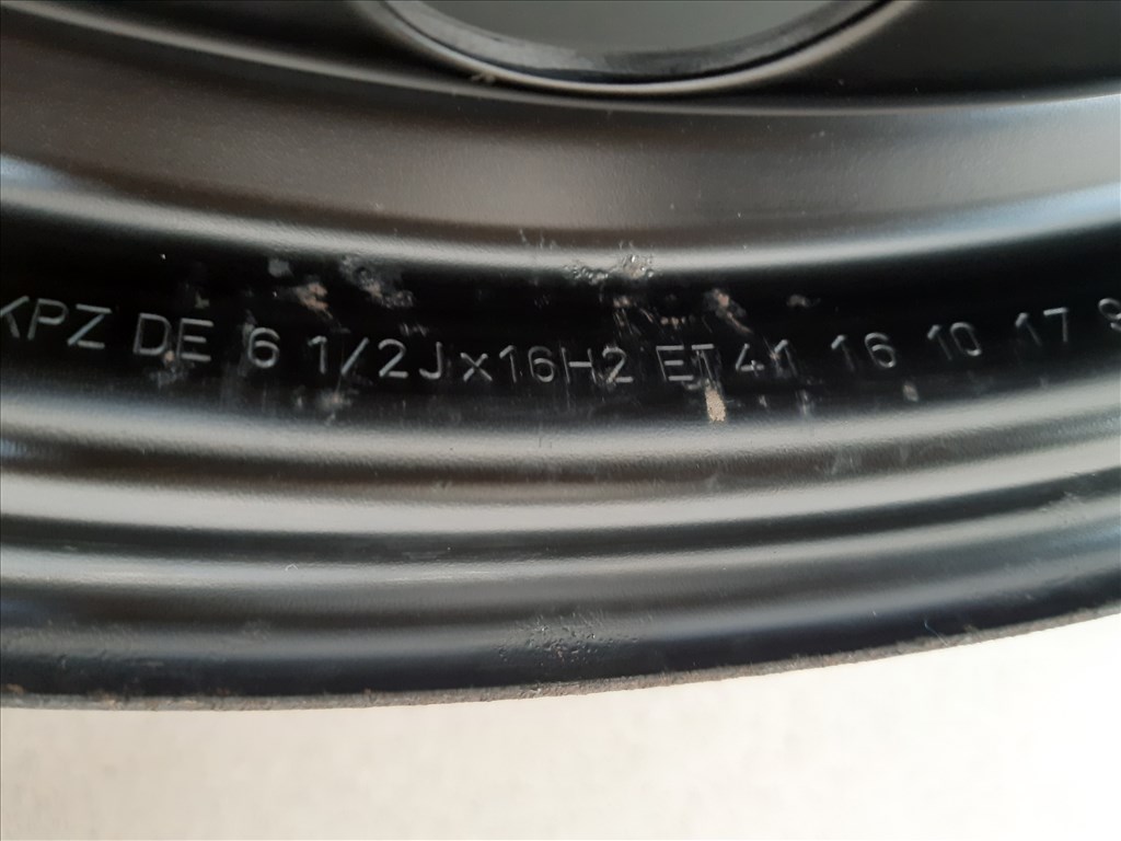  5x105 Opel Astra K gyári lemezfelni 6,5x16 ET41 TPMS nyomásérzékelő 7. kép