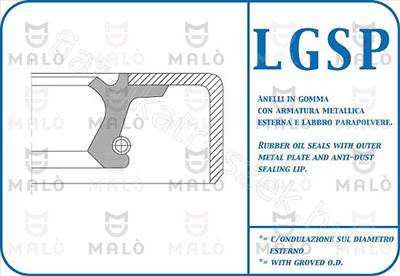 SZIMERING  72.5X54X9            PEUGEOT - 104 - AK.13441/P -  - Akron Utángyártott új 13441/P