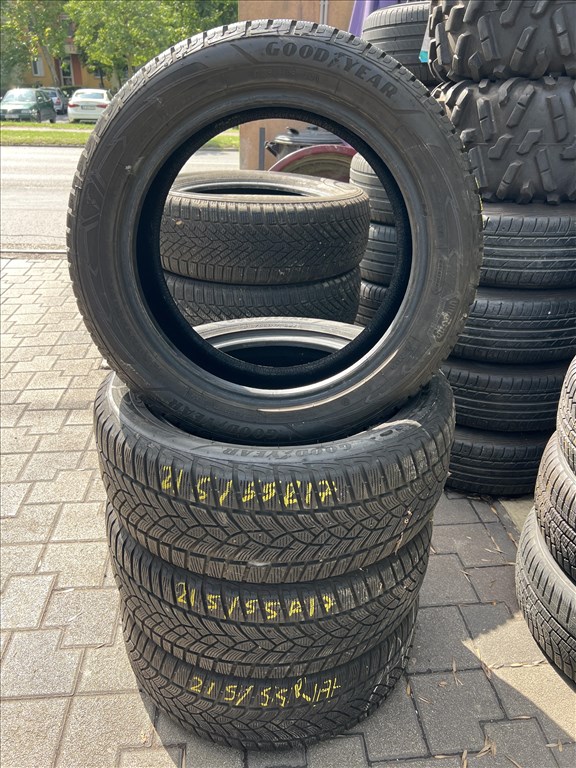  215/5517" újszerű Goodyear Performance+ téli 4db  3. kép
