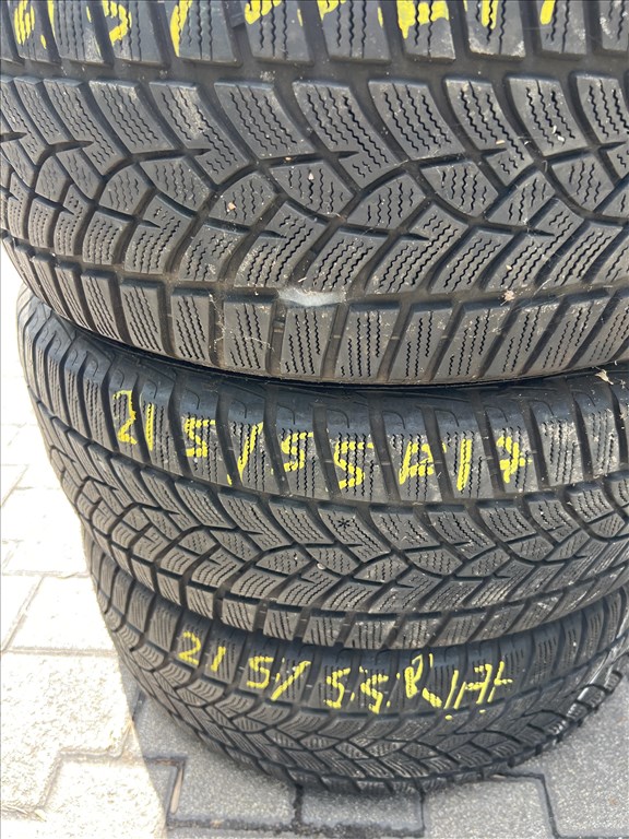  215/5517" újszerű Goodyear Performance+ téli 4db  5. kép