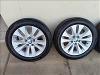  5x120 lyukosztású 17" újszerű (gyári felni) alufelni, rajta 225/50 újszerű Bridgestone téli gumi 