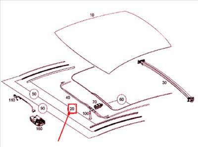 Mercedes S-osztály C217 burkolat a2177802300